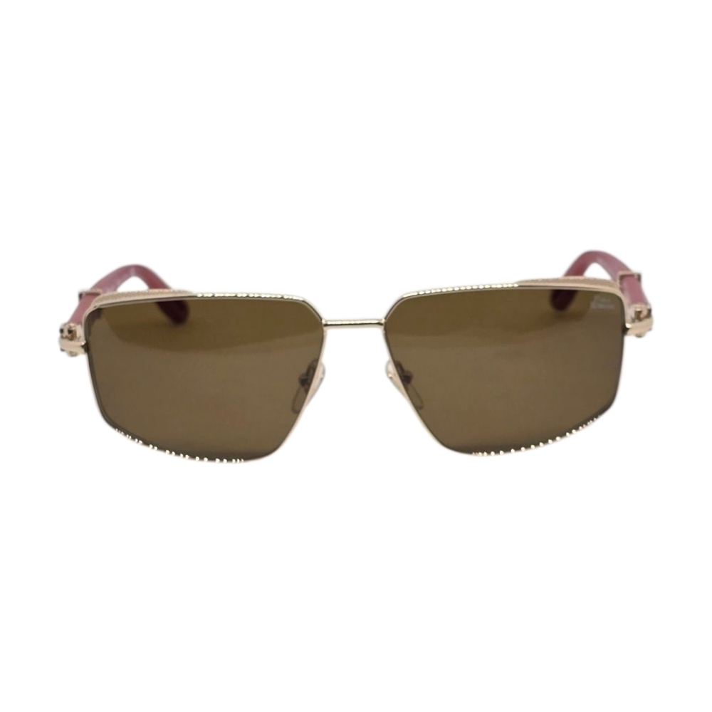 Porta Romana Gold and Brown Sunglasses